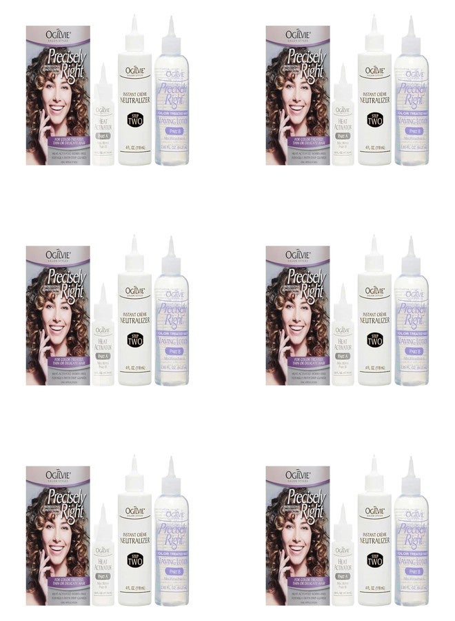 Ogilvie Salon Styles Precisely Right Professional Conditioning Perm Kit - Ideal for Color-Treated, Thin, or Delicate Hair - 6 pc - Image 1